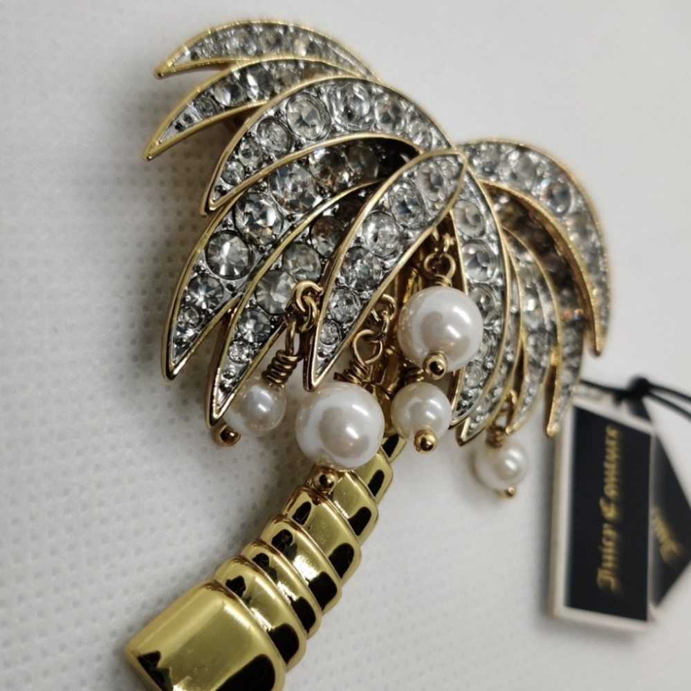 Rare Juicy Couture Palm Tree Brooch NWT